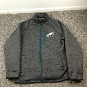 Philadelphia Eagles Jacket Sherpa Fleece Lined G-III Full Zip Mens Large